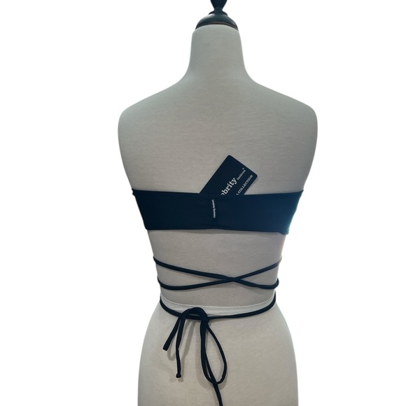 Celebrity Collection by Hera Black Strappy Swim Bandeau Top - Picture 6 of 6